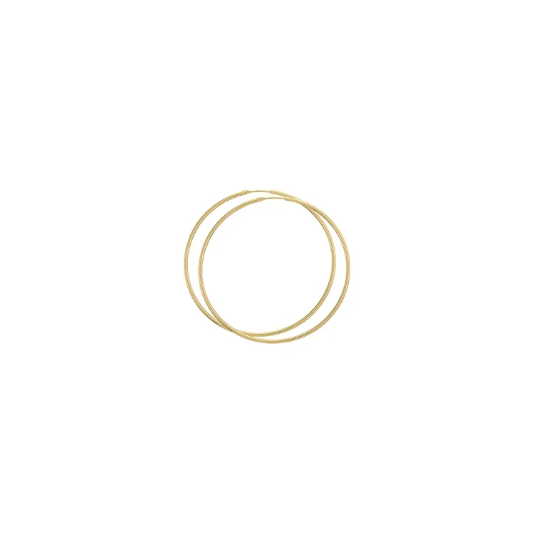 57 mm BNH creool in verguld sterlingzilver