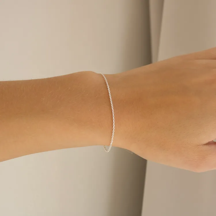 BNH Anker facet armband in zilver 21 cm x 1,3 mm