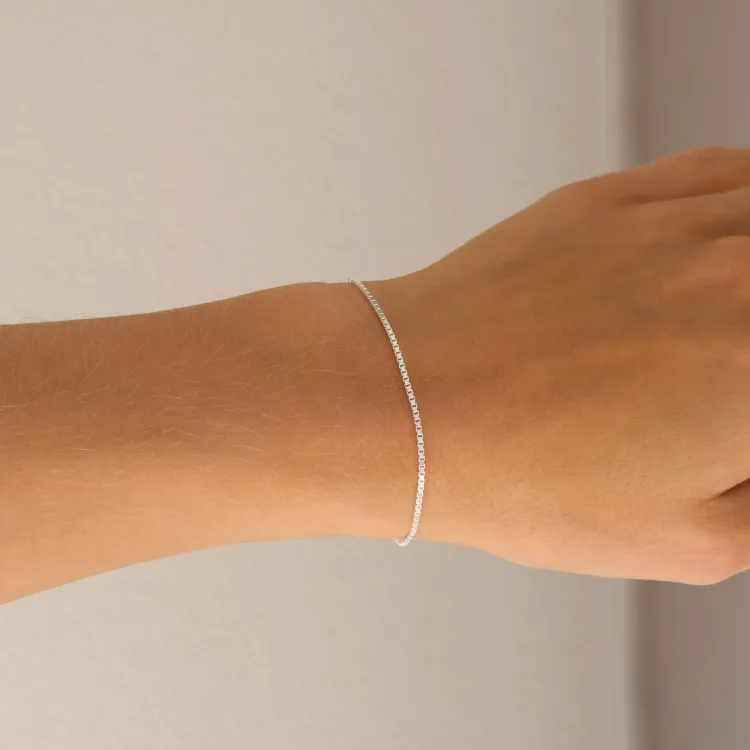 BNH venetiaanse armband in zilver 17 cm x 1,2 mm