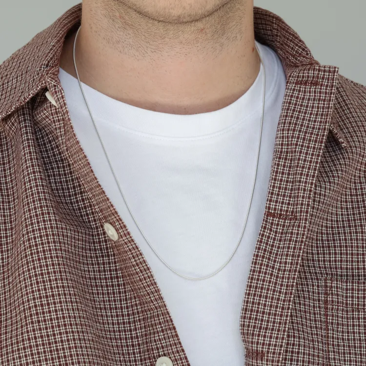 BNH slangenketting in zilver 60 cm x 1,2 mm