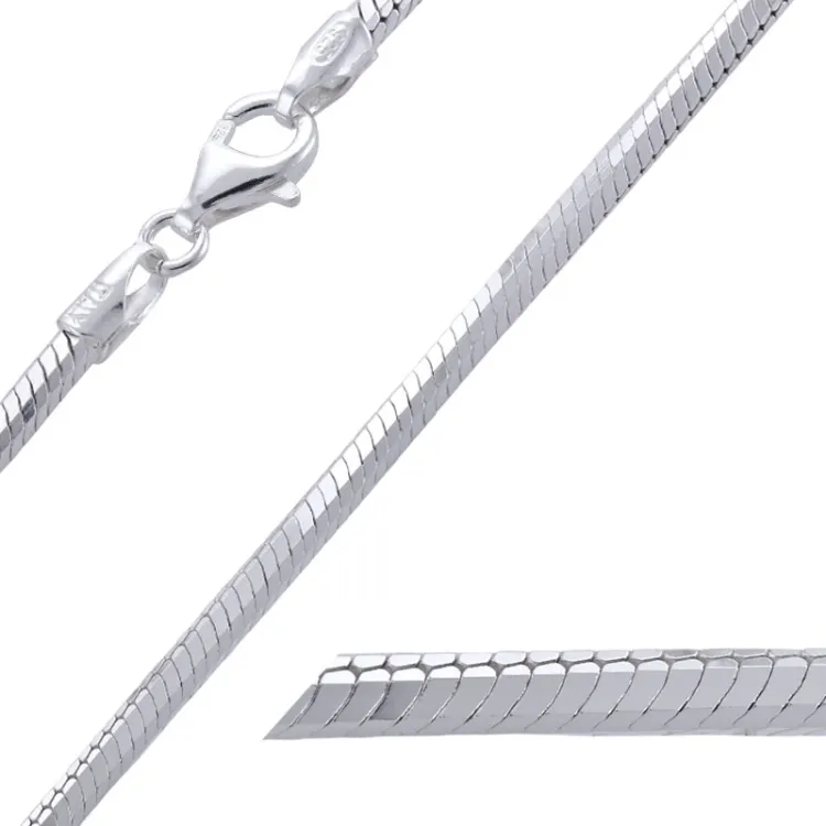 BNH slangenketting in zilver 45 cm x 3,2 mm