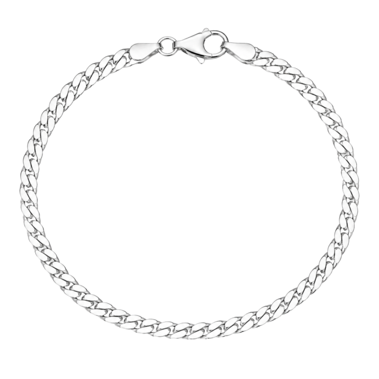 BNH pantserarmband in zilver 21 cm x 4,0 mm