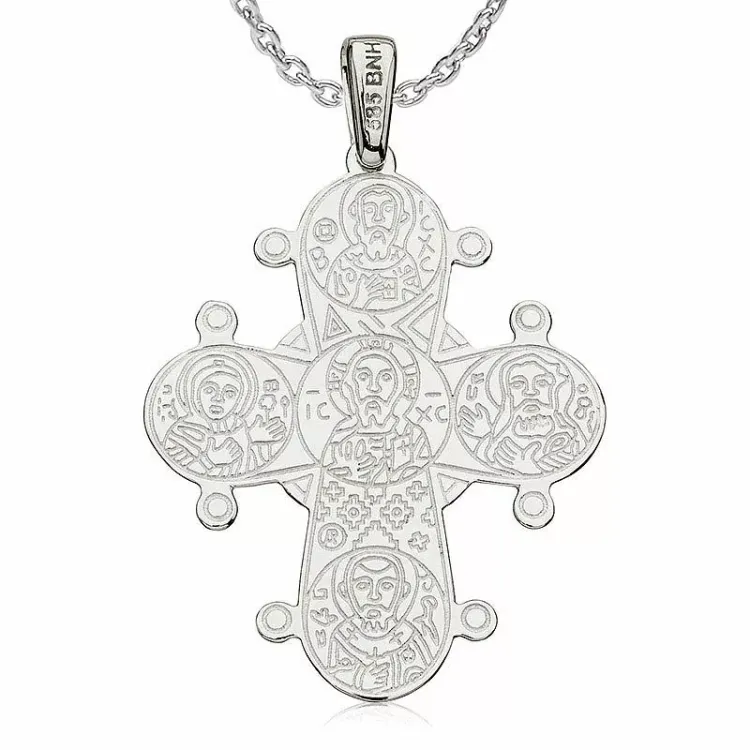 Dagmarkruis ketting in zilver met hanger in zilver
