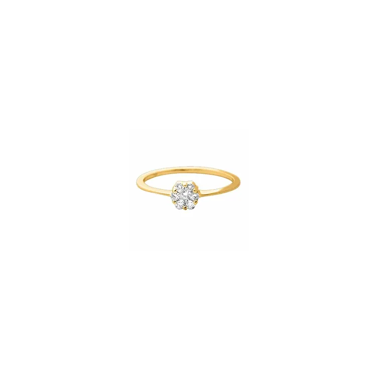 Smal gouden ring in 14 karaat goud 0,25 ct