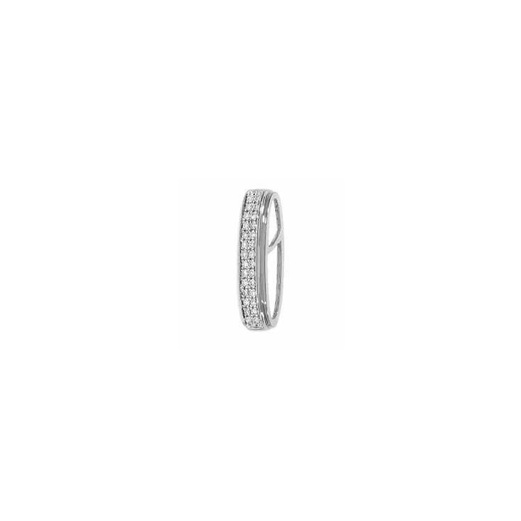 diamanten hanger in 14 caraat witgoud 0,10 ct