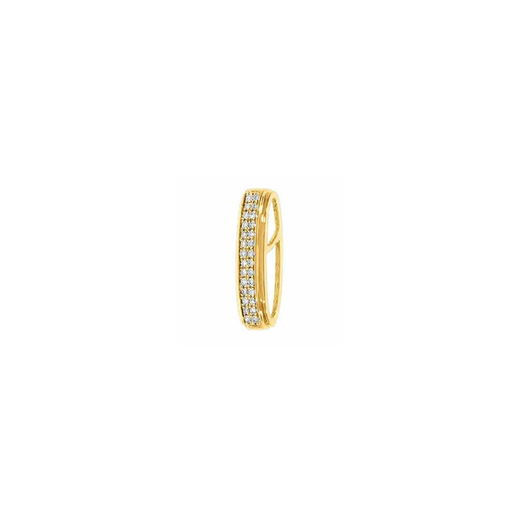 diamanten hanger in 14 caraat goud 0,10 ct