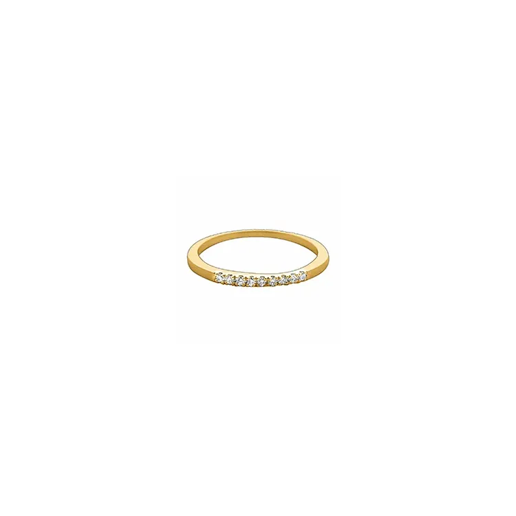 Smal diamant ring in 14 karaat goud 0,09 ct