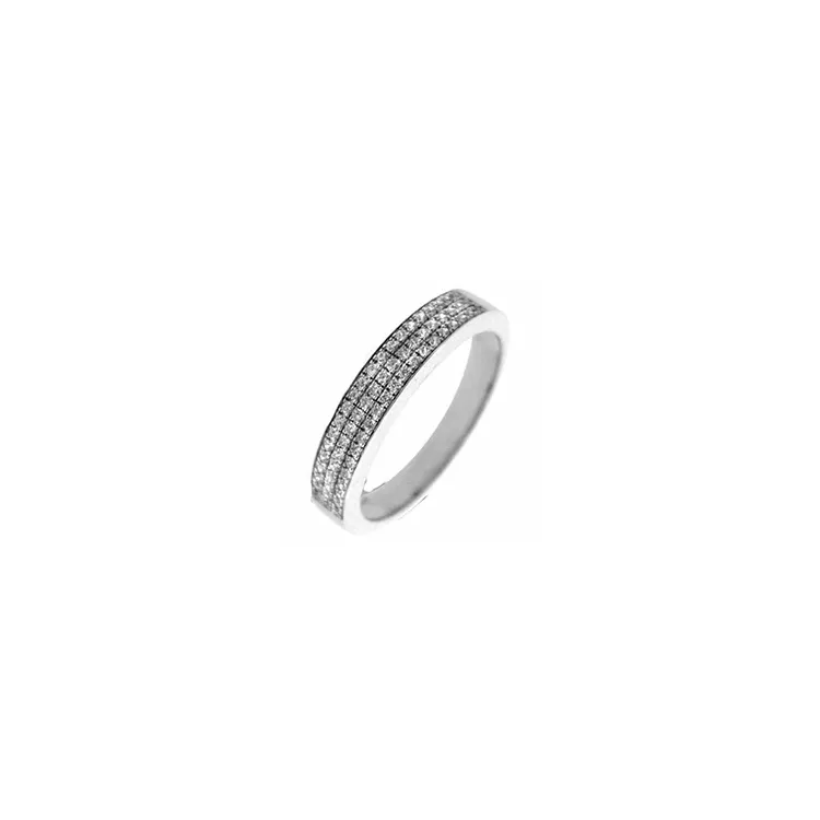 Diamant witgouden ring in 14 karaat witgoud 0,18 ct