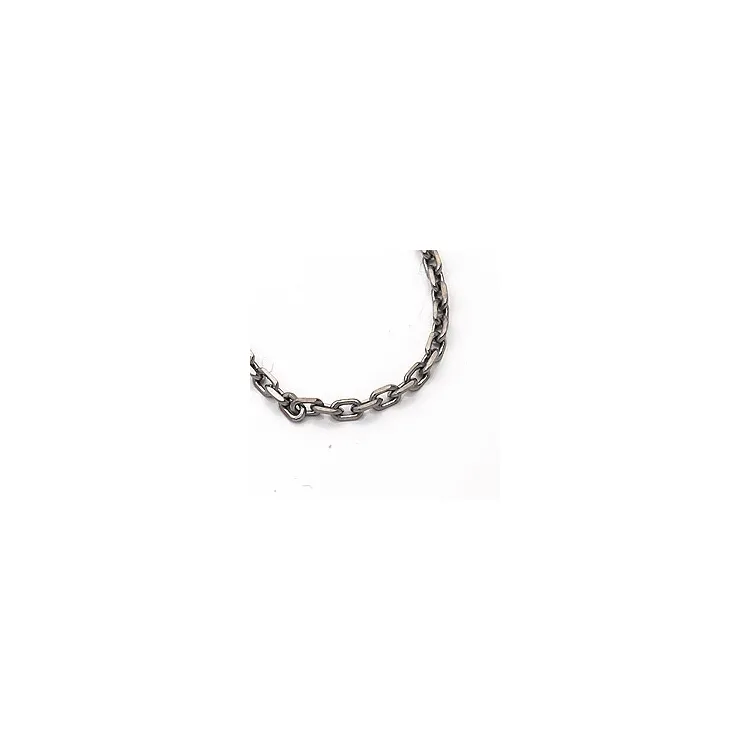 kaart ankerketting in zwart gerhodineerd zilver 38 cm x 1,4 mm