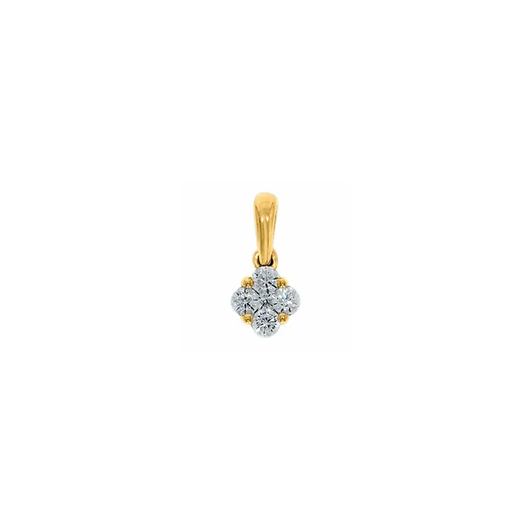diamanten hanger in 14 caraat goud 0,15 ct