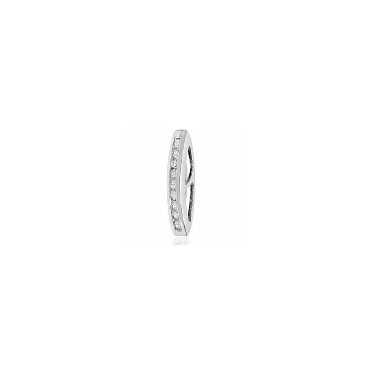 diamant hanger in 14 caraat witgoud 0,14 ct