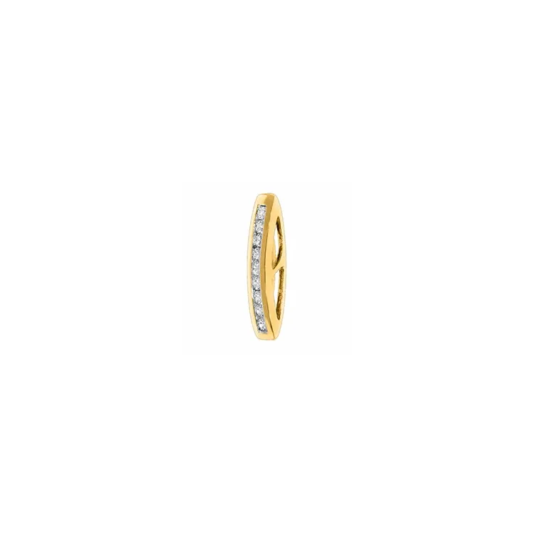 diamant hanger in 14 caraat goud 0,14 ct