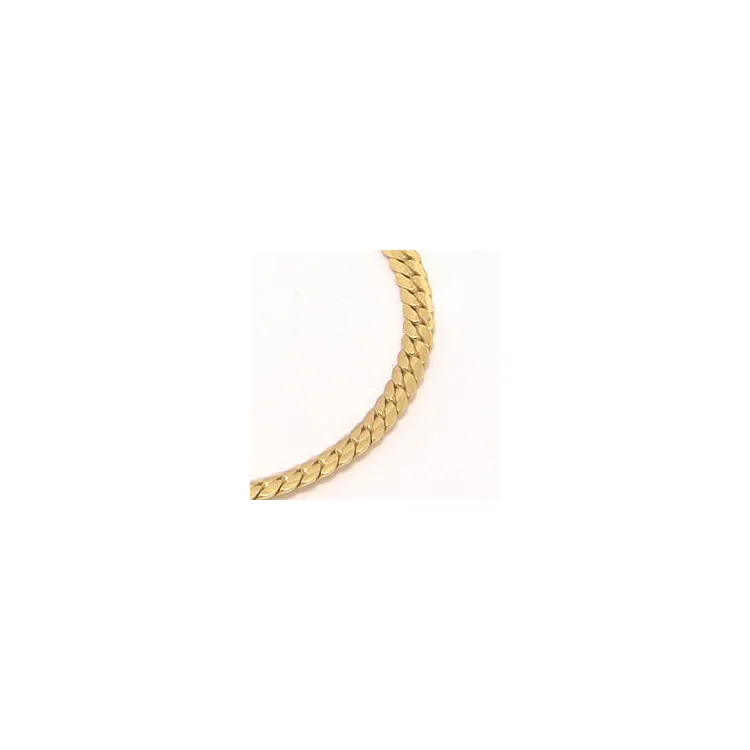 victoriaketting in verguld sterlingzilver 42 cm x 2,2 mm