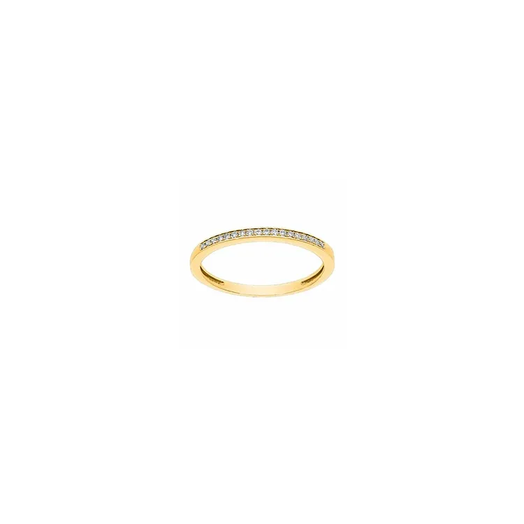 smal diamant gouden ring in 14 karaat goud 0,07 ct