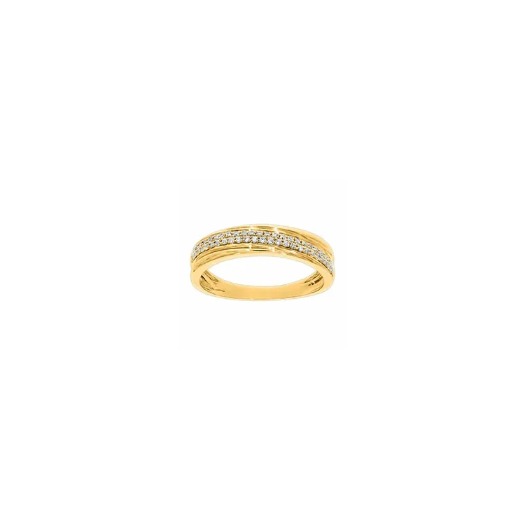 diamant ring in 14 karaat goud 0,20 ct