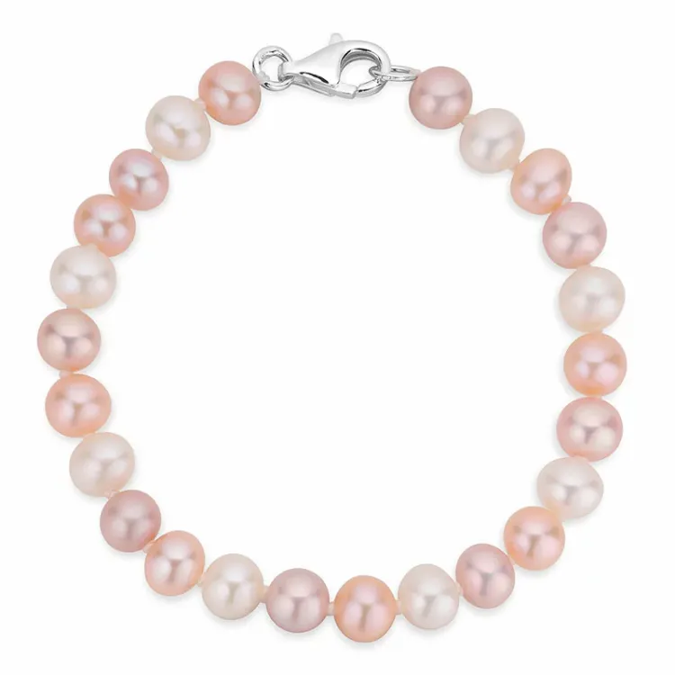 19 CM parel armband met zoetwaterparel.