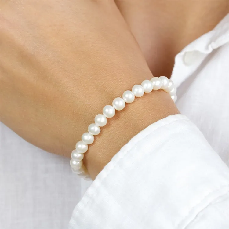 20 CM parel armband met zoetwaterparel.