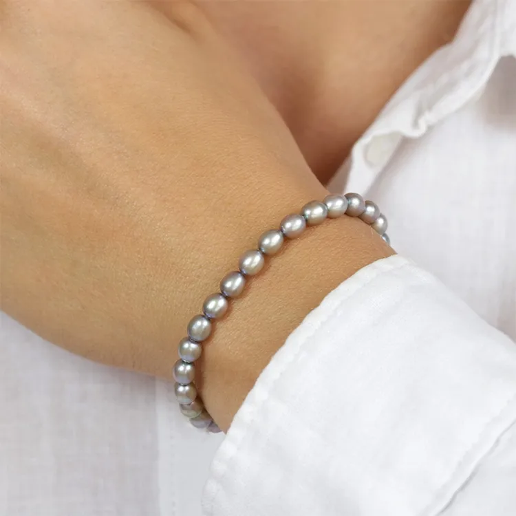 19 CM parel armband met zoetwaterparel.