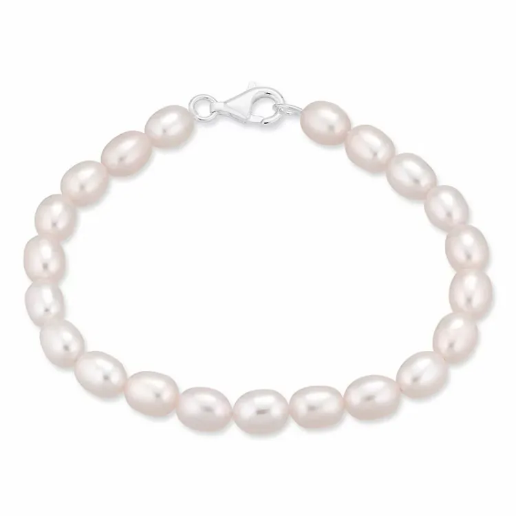 16 cm parel armband met zoetwaterparel.