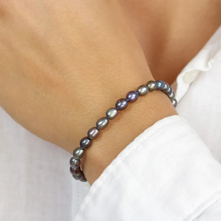 16 cm parel armband met zoetwaterparel.