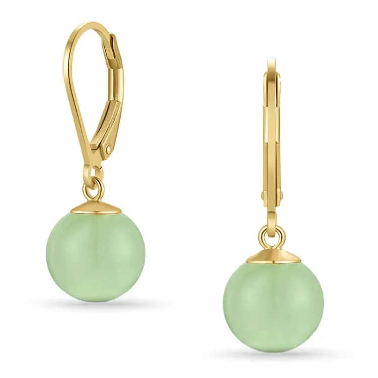 oorbellen in verguld zilver - Loom Stones