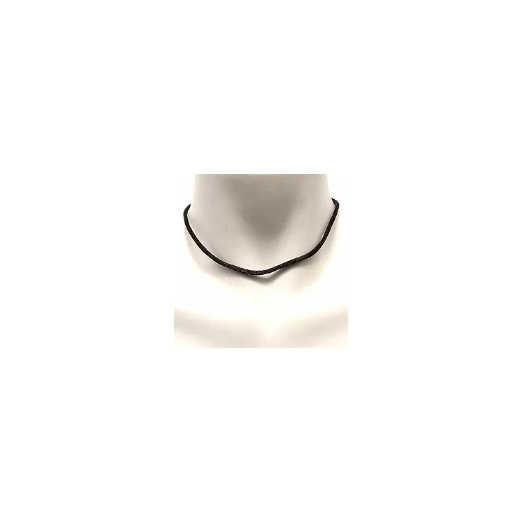 zwart katoenen koord in zilver 45 cm x 