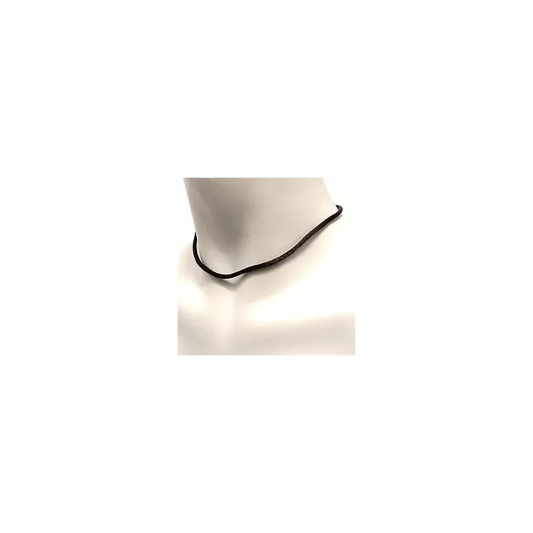 zwart katoenen koord in zilver 45 cm x 