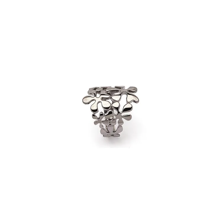 Vinger ringen: ring in zwart gerhodineerd zilver