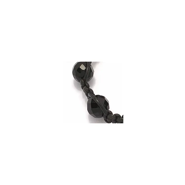 Zwart armband in leren