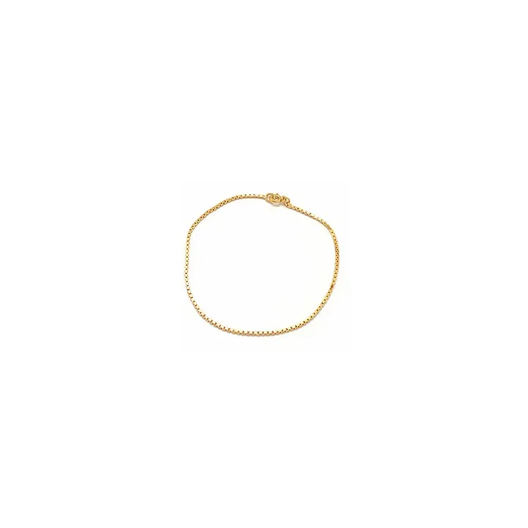 Venetiaanse armband in verguld sterlingzilver  x 1,3 mm