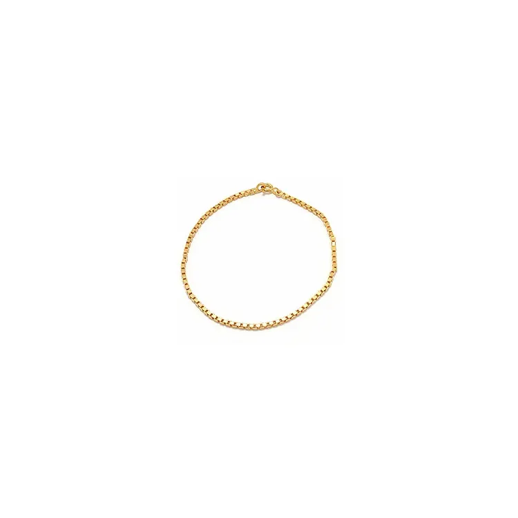 Venetiaanse armband in verguld sterlingzilver  x 1,8 mm