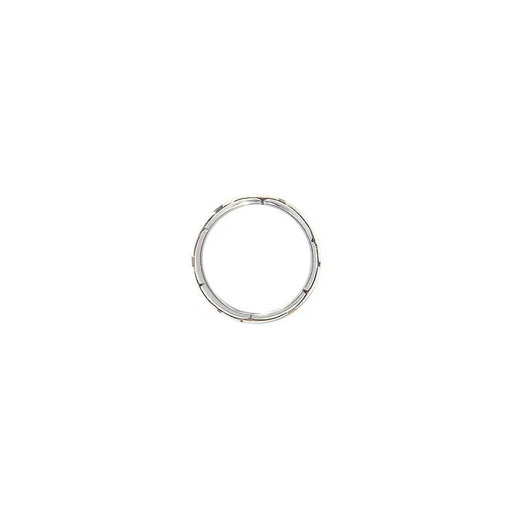 Ring in geoxideerd sterlingzilver met 8 karaat goud