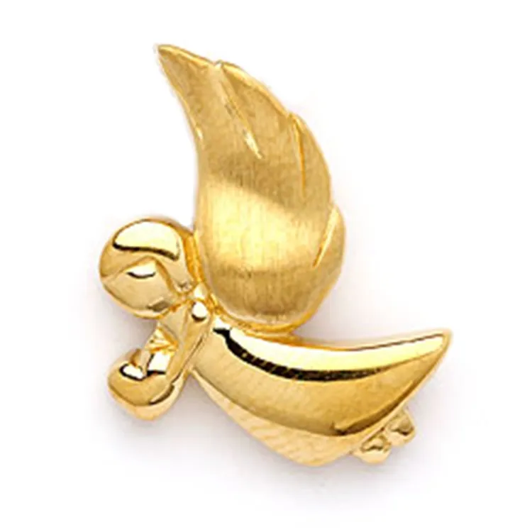 Echt engel hanger in verguld sterlingzilver