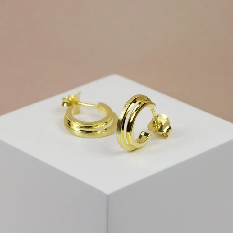 halfcreool in verguld zilver