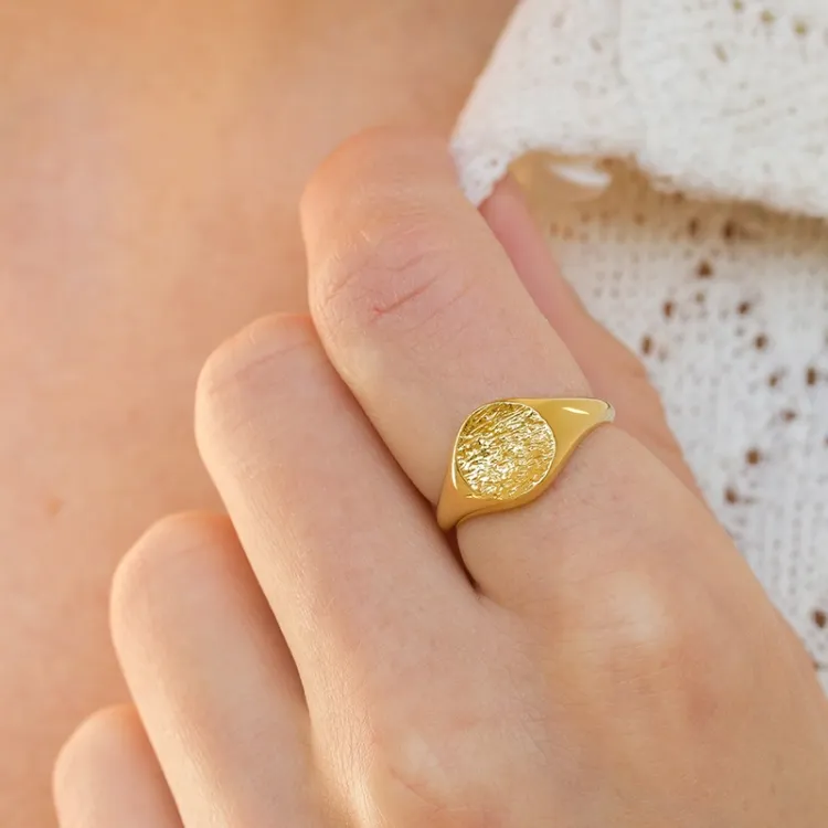 ring in verguld sterlingzilver