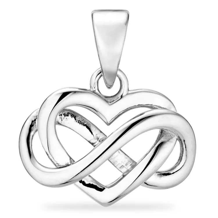 hart infinity hanger in zilver - Amoré