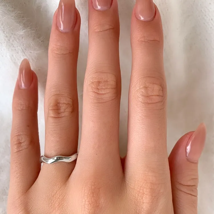 Smal ring in zilver