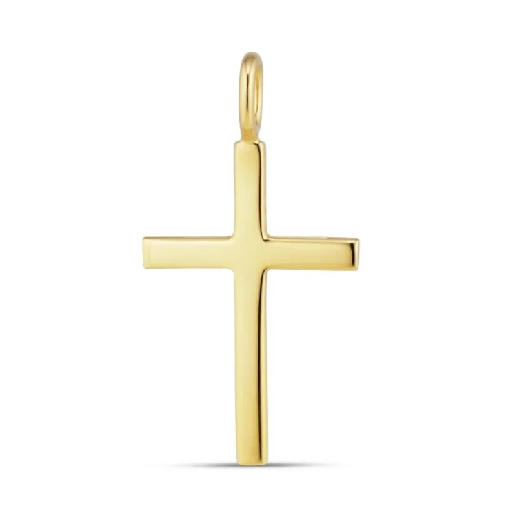 kruis hanger in verguld sterlingzilver