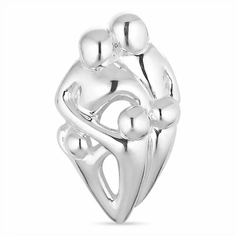 moeder en kind hanger in zilver