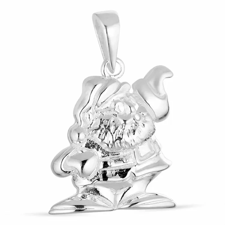 kerstman hanger in zilver