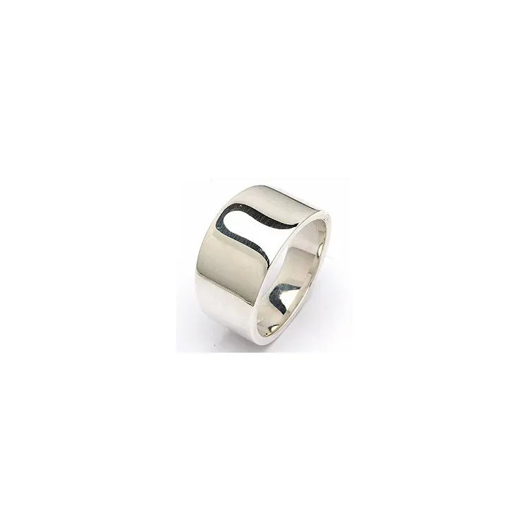 Breed ring in zilver