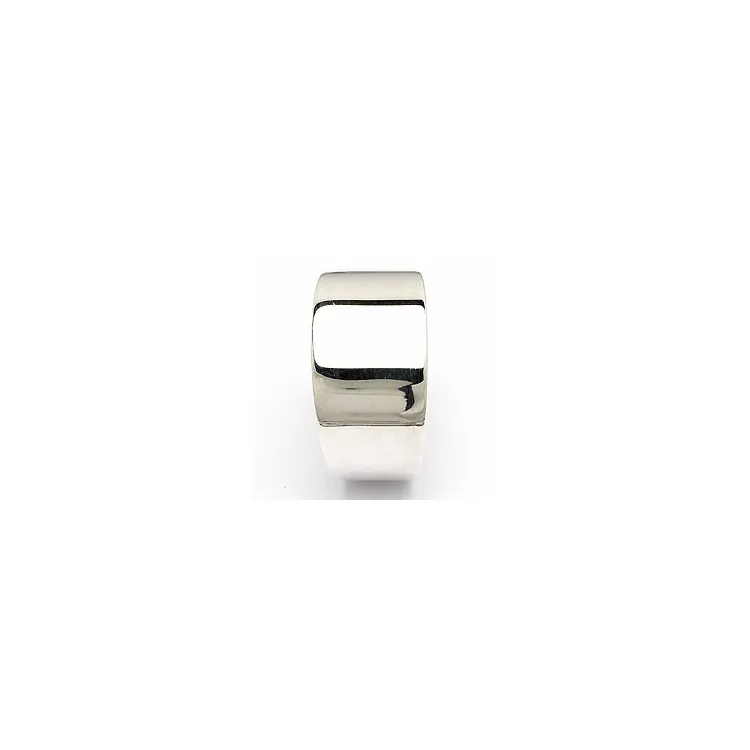 Breed ring in zilver