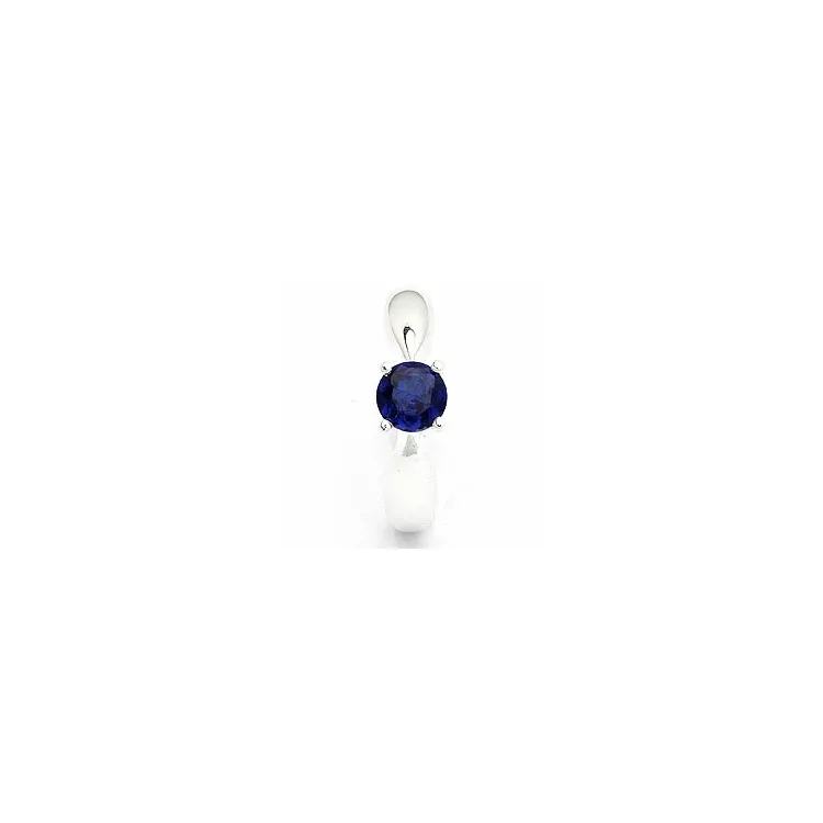 blauwe saffier ring in zilver