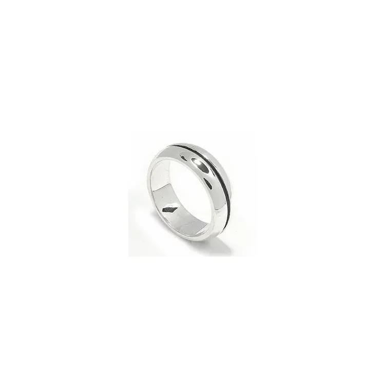 Herenring in geoxideerd sterlingzilver