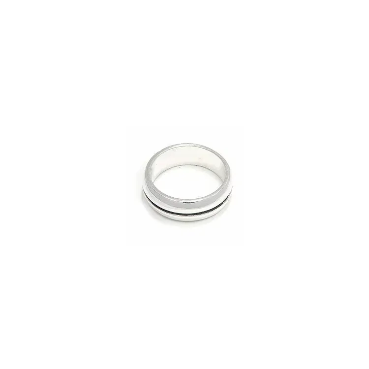 Herenring in geoxideerd sterlingzilver