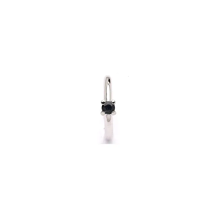 saffier zilver solitaire ring in zilver