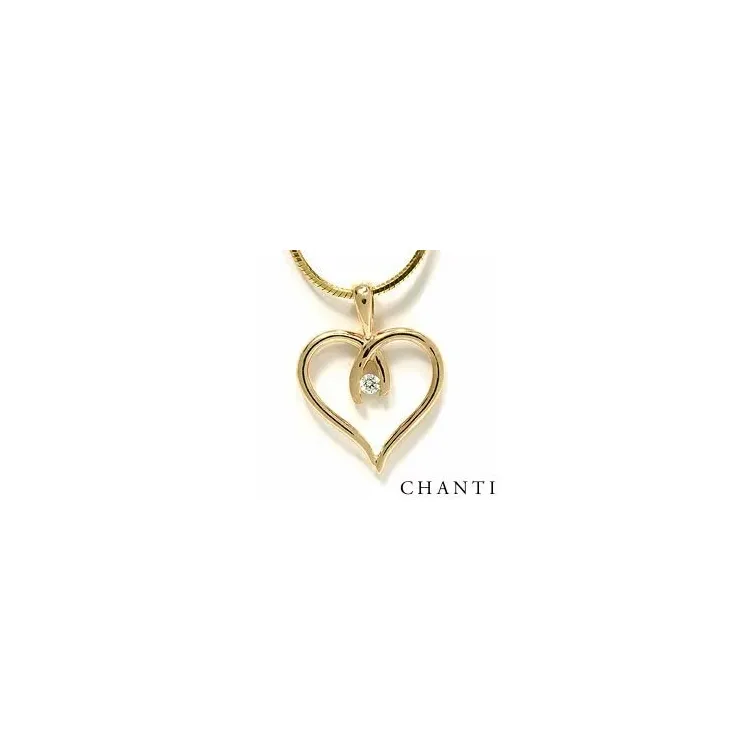 hart hanger in 8 karaat goud