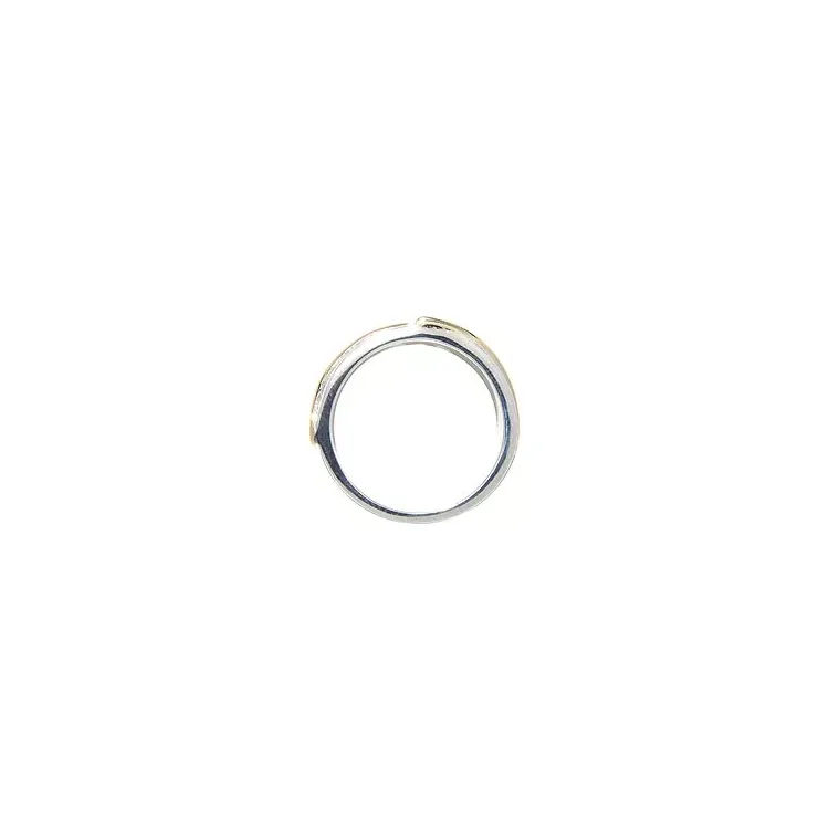 ring in zilver met 8 karaat goud