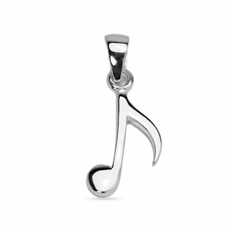 noot hanger in zilver