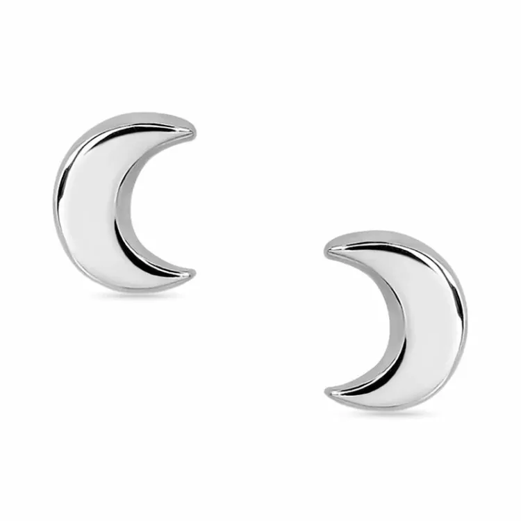 maan oorsteker in zilver